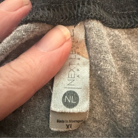 4 Hands Brewery Next Level Apparel Charcoal and Light Gray Raglan Shirt A241 - Picture 10 of 10